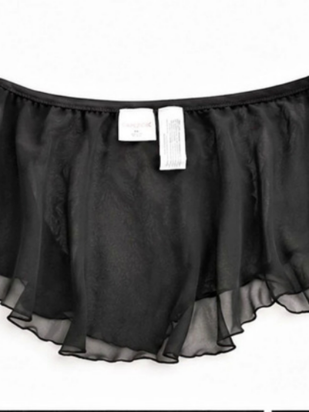 Capezio Mesh Wrap Dance Skirt Black Size M/L